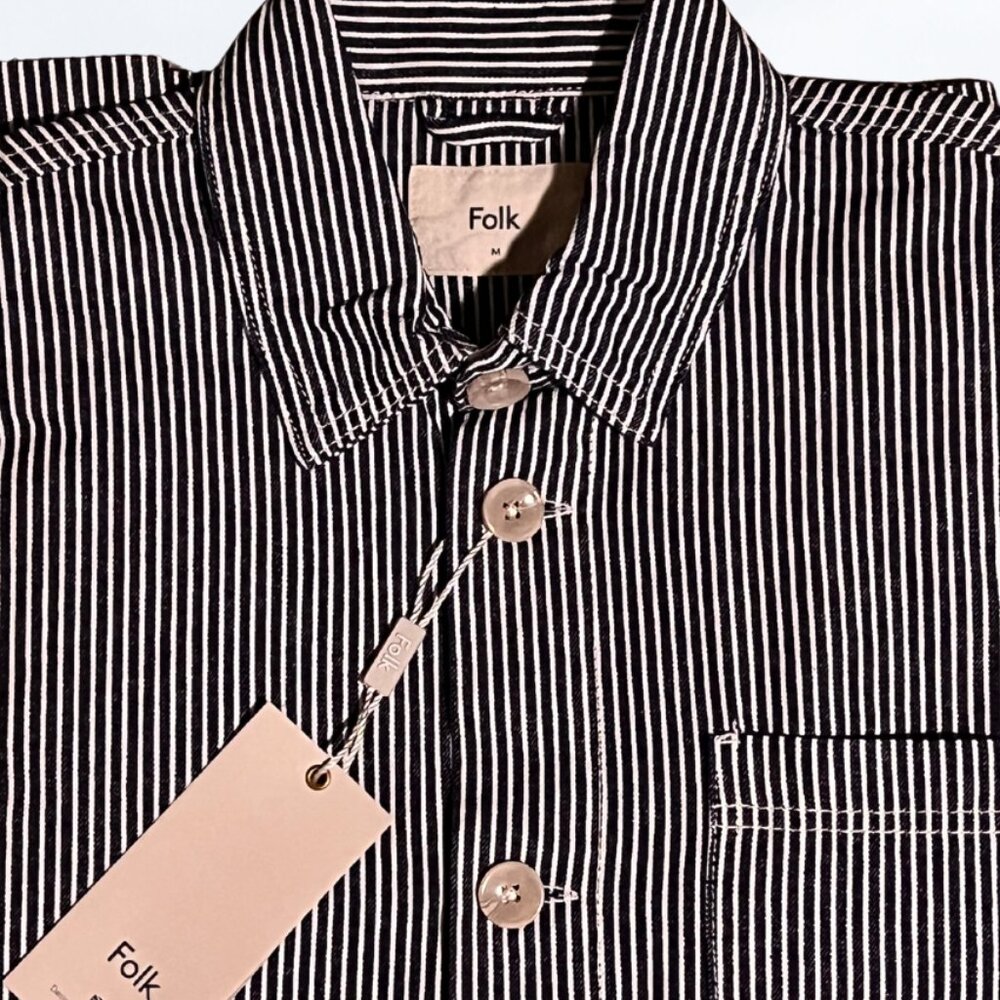 Folk Men's 3-Pocket Striped Shirt